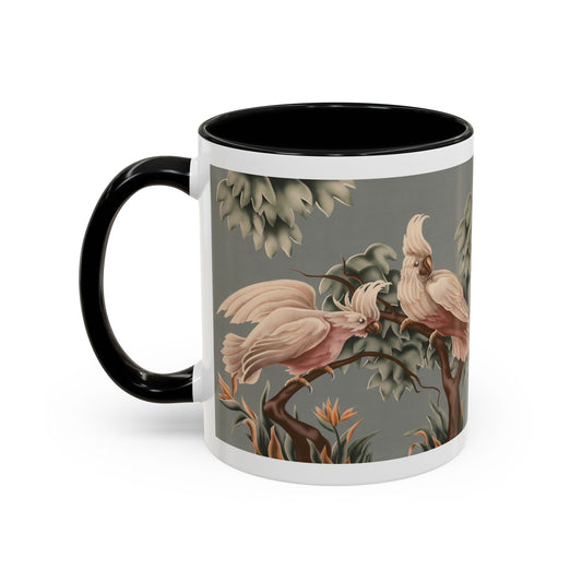 Turner White Cockatoos Coffee Mug | Print-on-Demand Ceramic Accent Mug (11/15oz)
