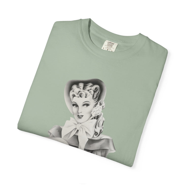 "Warmth, not ICE" Vintage Portrait Tee | Pro-Immigrant Activism | Garment-Dyed Heavyweight Crewneck
