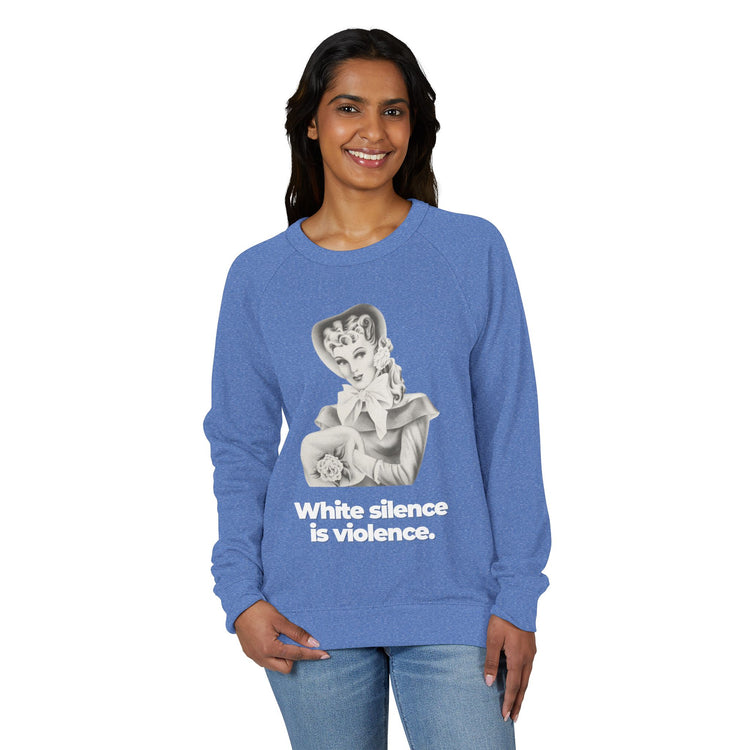 "White Silence is Violence" Vintage Portrait Crewneck | Activist Apparel | Sweatshirt