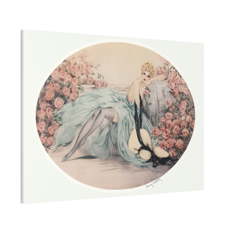 La Belle Rose by Louis Icart | Museum-Quality Canvas Print | Art Deco Wall Art