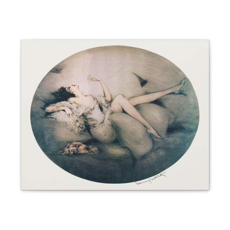 Cigarette Memories by Louis Icart | Museum-Quality Canvas Print | Art Deco Wall Art