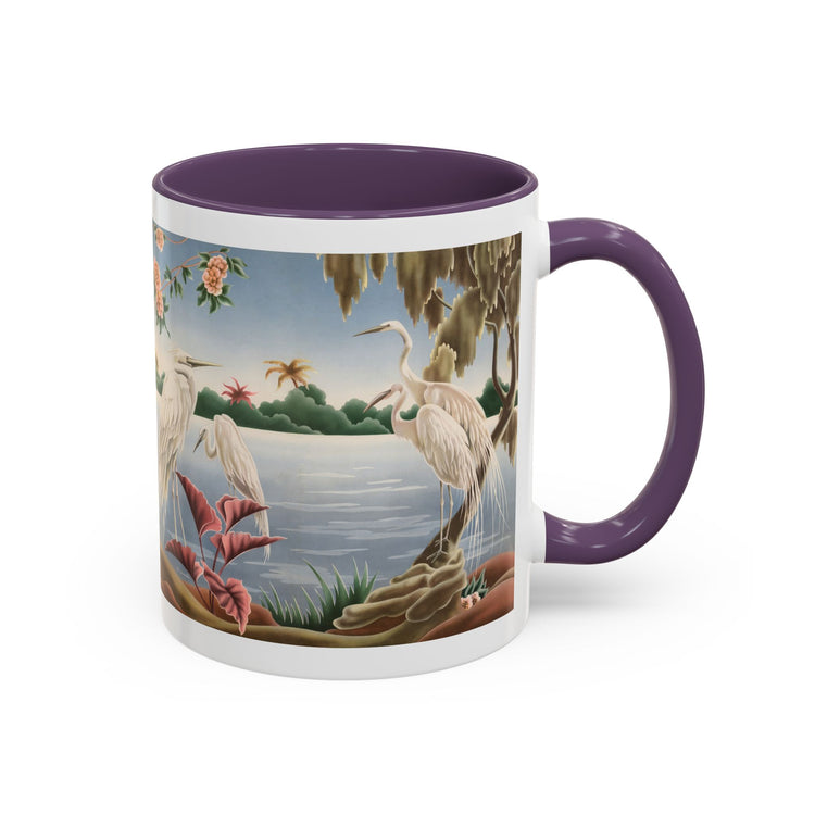 Turner Egrets Coffee Mug | Print-on-Demand Ceramic Accent Mug (11/15oz)