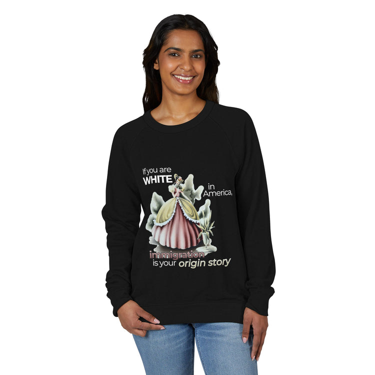 "If You Are White in America, Immigration Is Your Origin Story" Vintage Portrait Crewneck