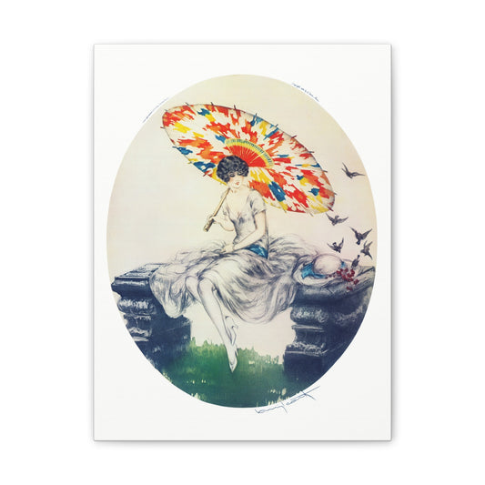Parasol by Louis Icart | Museum-Quality Canvas Print | Art Deco Wall Art