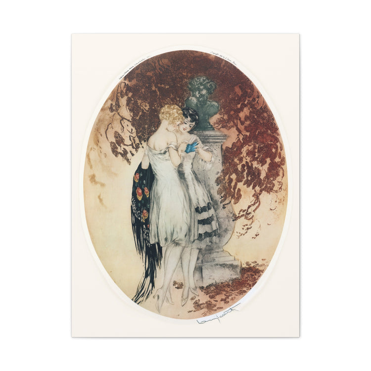 Secrets by Louis Icart | Museum-Quality Canvas Print | Art Deco Wall Art