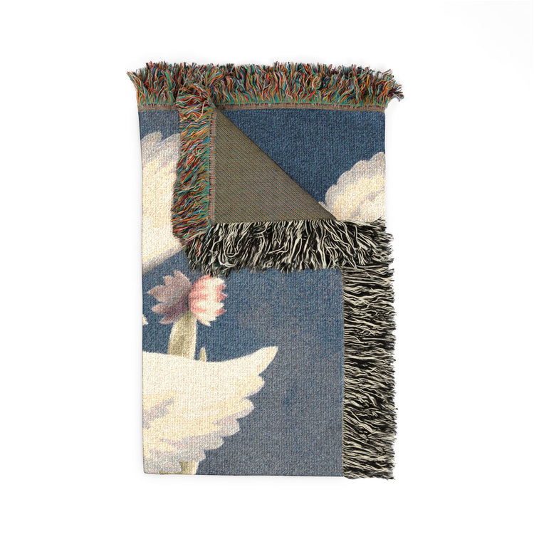 Turner Swans and Lillies Woven Blanket | Print-on-Demand Tapestry Throw
