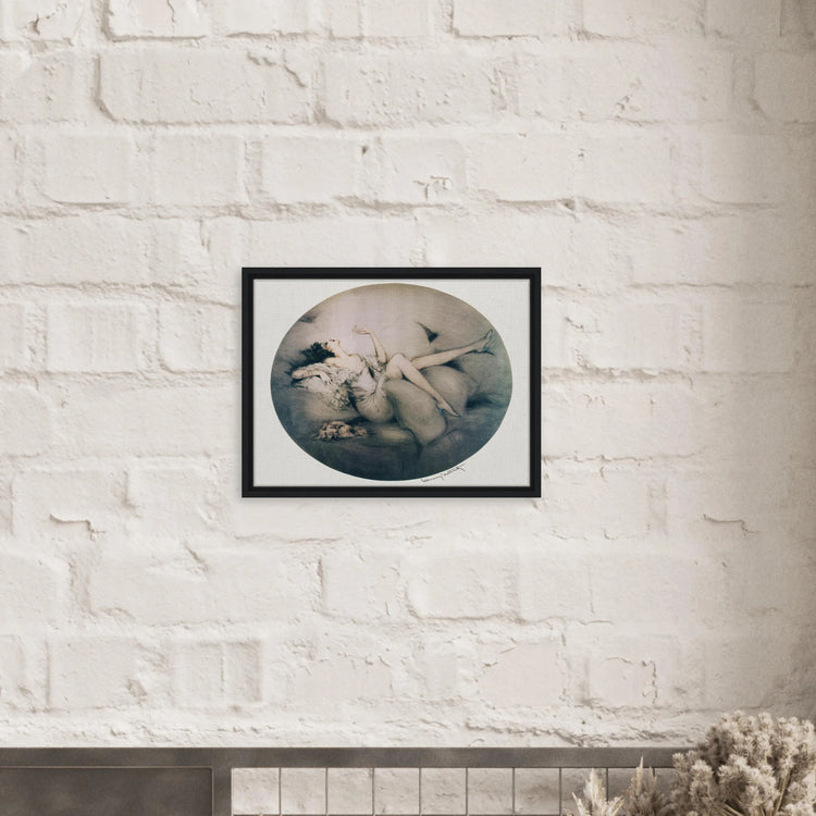 Cigarette Memories by Louis Icart | Framed Canvas Print | Art Deco Wall Art