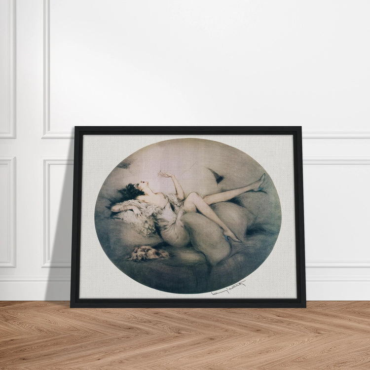 Cigarette Memories by Louis Icart | Framed Canvas Print | Art Deco Wall Art
