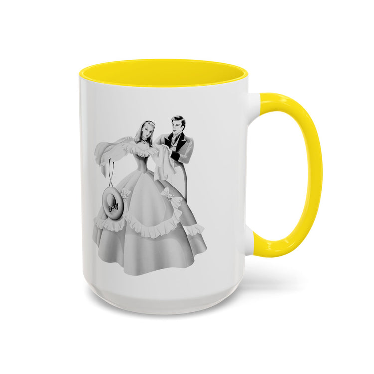 Vintage Romantic Portrait Mug - Couples with "Lady in Pink" | 1940s Turner Art