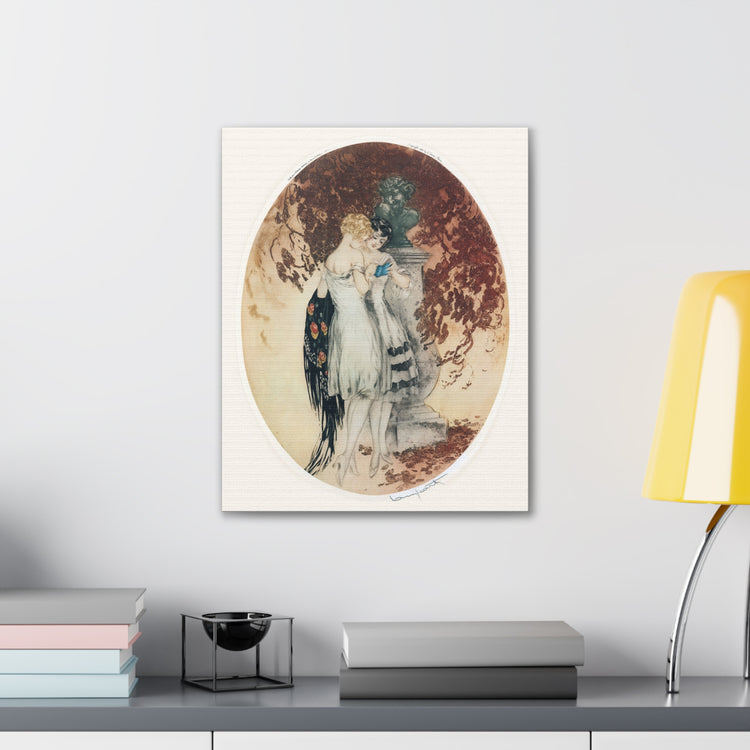Secrets by Louis Icart | Museum-Quality Canvas Print | Art Deco Wall Art