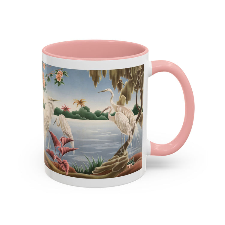 Turner Egrets Coffee Mug | Print-on-Demand Ceramic Accent Mug (11/15oz)