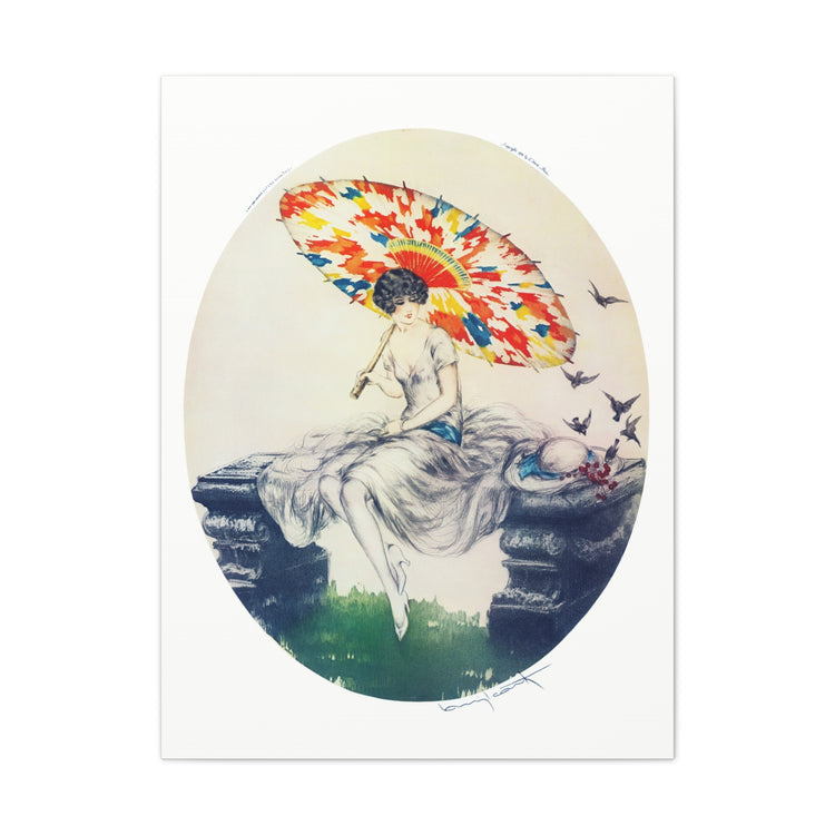 Parasol by Louis Icart | Museum-Quality Canvas Print | Art Deco Wall Art