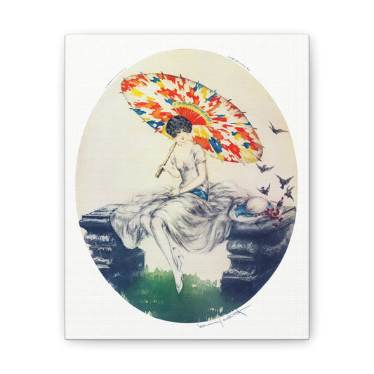 Parasol by Louis Icart | Museum-Quality Canvas Print | Art Deco Wall Art