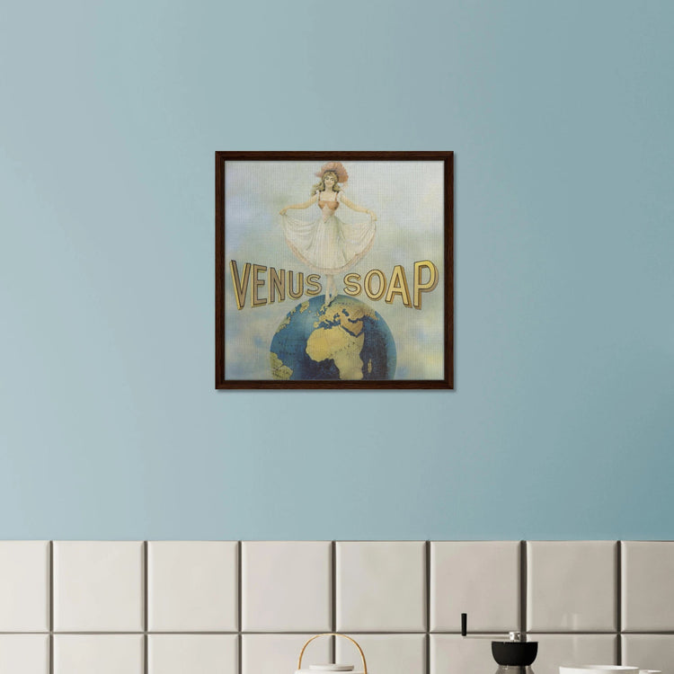 Venus Soap | Framed Canvas Print | Vintage Advertising Art