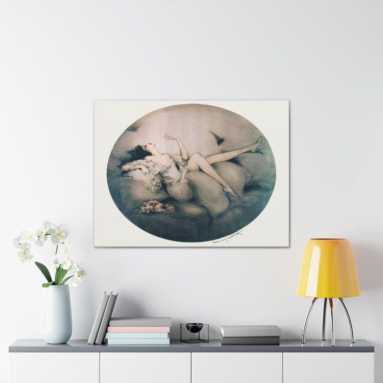 Cigarette Memories by Louis Icart | Museum-Quality Canvas Print | Art Deco Wall Art