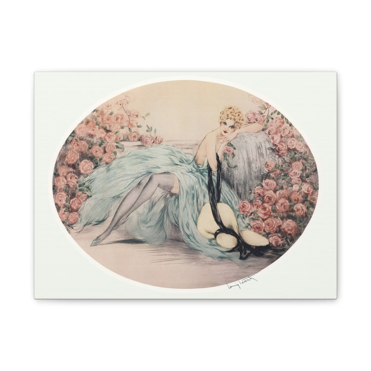 La Belle Rose by Louis Icart | Museum-Quality Canvas Print | Art Deco Wall Art