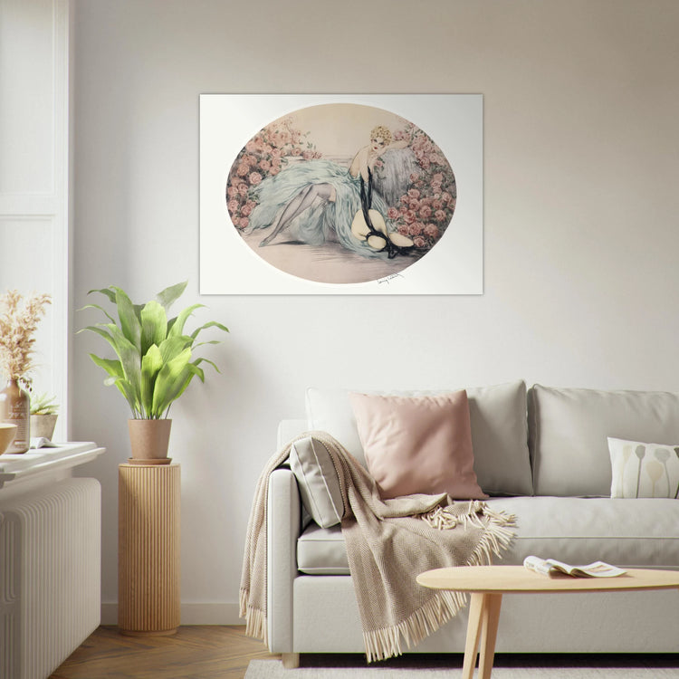 La Belle Rose by Louis Icart | Fine Art Poster | Art Deco Wall Art