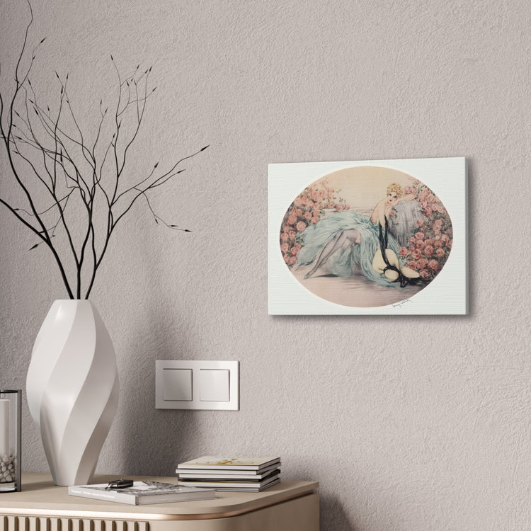 La Belle Rose by Louis Icart | Museum-Quality Canvas Print | Art Deco Wall Art