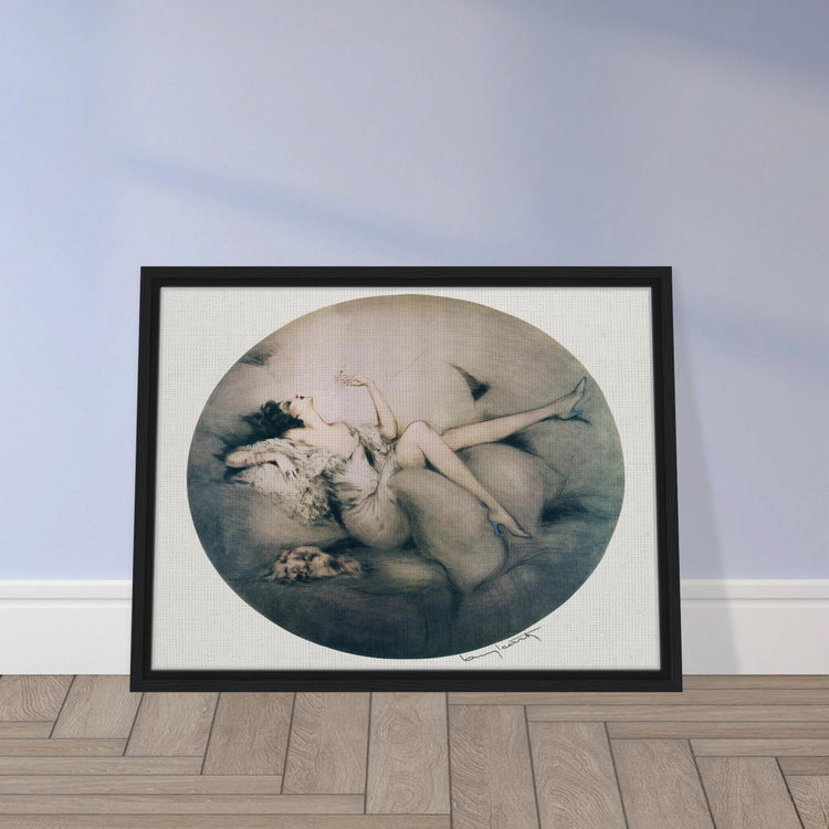 Cigarette Memories by Louis Icart | Framed Canvas Print | Art Deco Wall Art