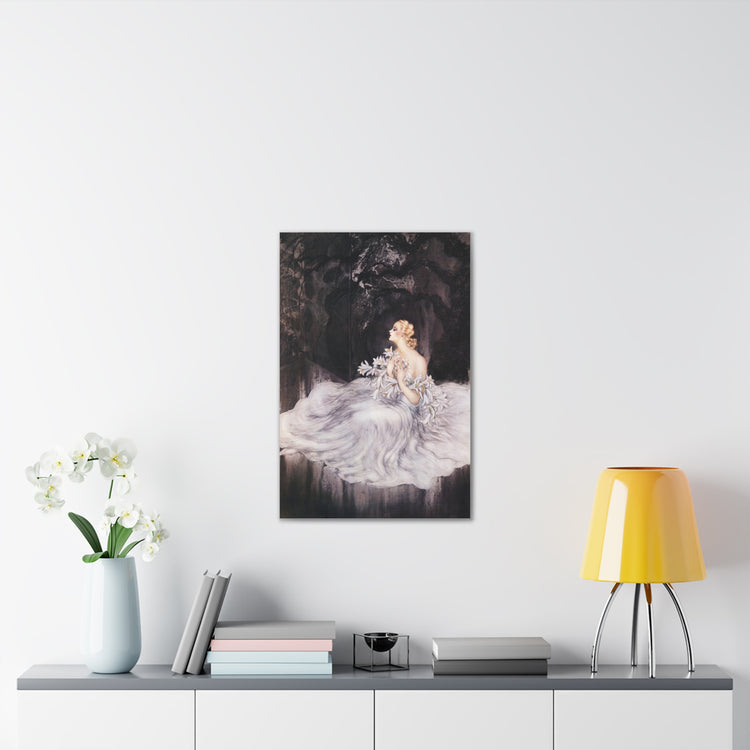 Lilies by Louis Icart | Museum-Quality Canvas Print | Art Deco Wall Art