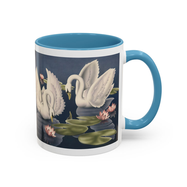 Turner Swans and Lillies Coffee Mug | Print-on-Demand Ceramic Accent Mug (11/15oz)