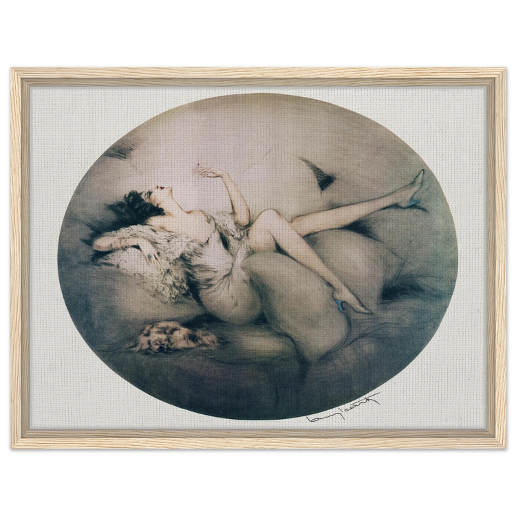 Cigarette Memories by Louis Icart | Framed Canvas Print | Art Deco Wall Art