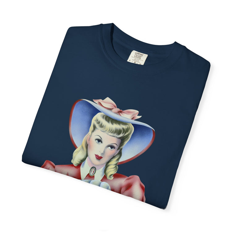 "Warmth, not ICE" Vintage Portrait Tee | Pro-Immigrant Activism | Garment-Dyed Heavyweight Crewneck