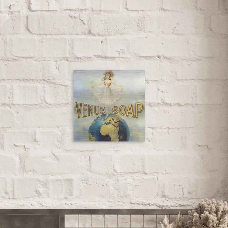 Venus Soap | Brushed Aluminum Print | Vintage Advertising Art