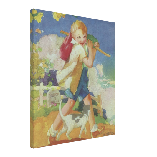 Dick Whittington by Albert Hencke | Vintage Nursery Art Print | Canvas Print