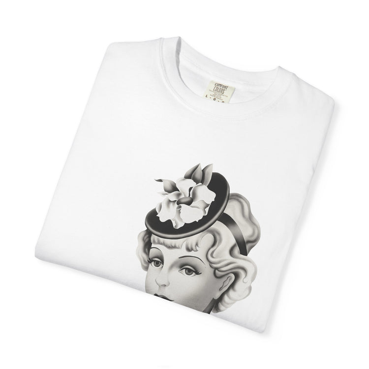 "Femme is Not Fragile" Vintage Portrait Tee | Queer Femme Pride | Garment-Dyed Heavyweight Crewneck