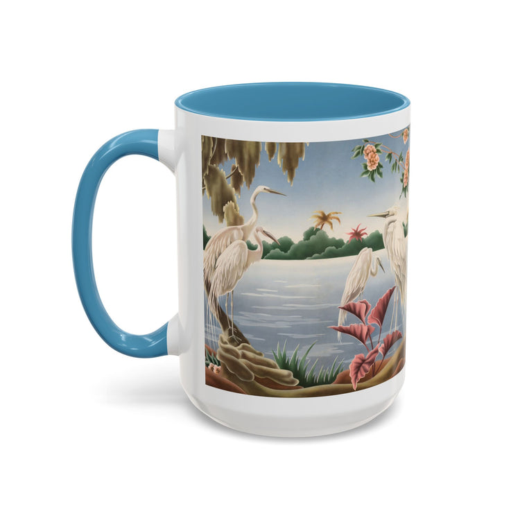 Turner Egrets Coffee Mug | Print-on-Demand Ceramic Accent Mug (11/15oz)