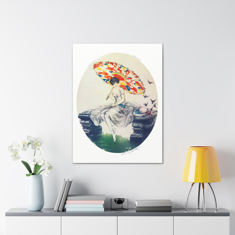 Parasol by Louis Icart | Museum-Quality Canvas Print | Art Deco Wall Art