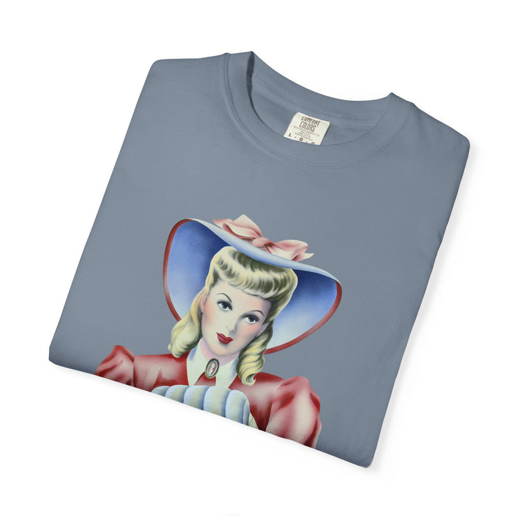 "Privilege is Invisible" Vintage Portrait Tee | White Accountability | Garment-Dyed Heavyweight Crewneck