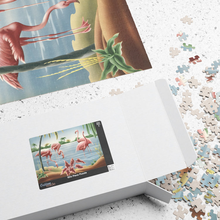 Turner Flamingo Jigsaw Puzzle | Vintage Tropical Bird Puzzle (110/252/520/1014 pcs)