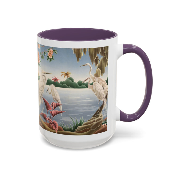 Turner Egrets Coffee Mug | Print-on-Demand Ceramic Accent Mug (11/15oz)