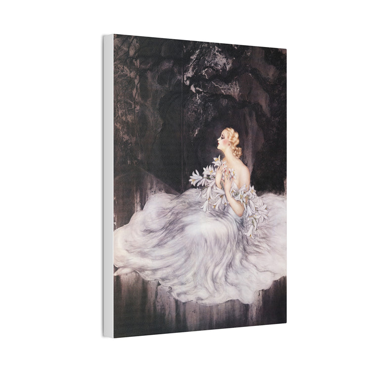 Lilies by Louis Icart | Museum-Quality Canvas Print | Art Deco Wall Art