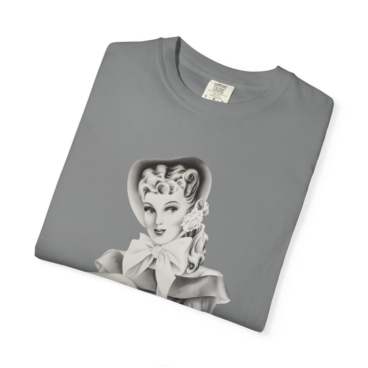 "Warmth, not ICE" Vintage Portrait Tee | Pro-Immigrant Activism | Garment-Dyed Heavyweight Crewneck