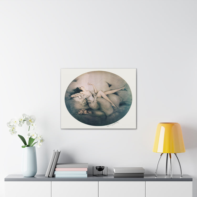 Cigarette Memories by Louis Icart | Museum-Quality Canvas Print | Art Deco Wall Art