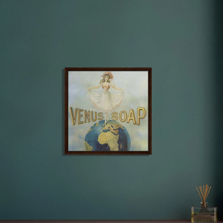 Venus Soap | Framed Canvas Print | Vintage Advertising Art