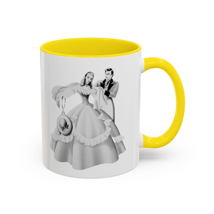 Vintage Romantic Portrait Mug - Couples with "Lady in Pink" | 1940s Turner Art