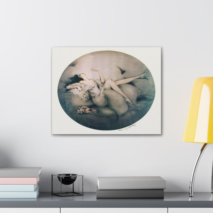 Cigarette Memories by Louis Icart | Museum-Quality Canvas Print | Art Deco Wall Art