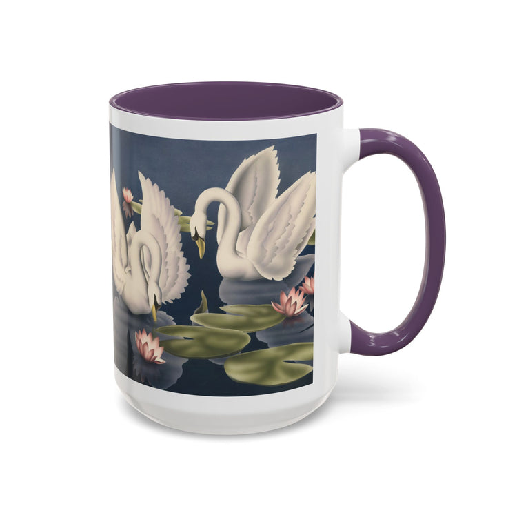 Turner Swans and Lillies Coffee Mug | Print-on-Demand Ceramic Accent Mug (11/15oz)