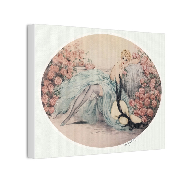 La Belle Rose by Louis Icart | Museum-Quality Canvas Print | Art Deco Wall Art