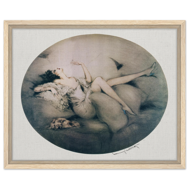 Cigarette Memories by Louis Icart | Framed Canvas Print | Art Deco Wall Art