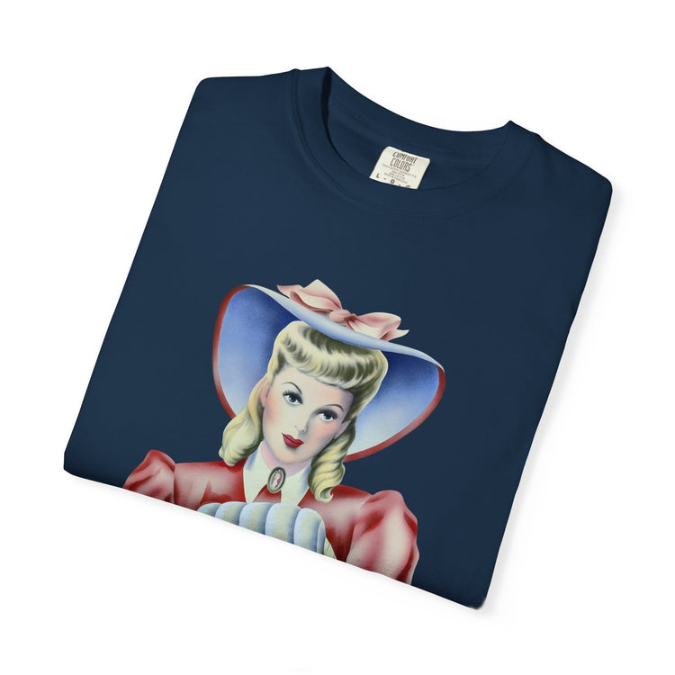"Privilege is Invisible" Vintage Portrait Tee | White Accountability | Garment-Dyed Heavyweight Crewneck