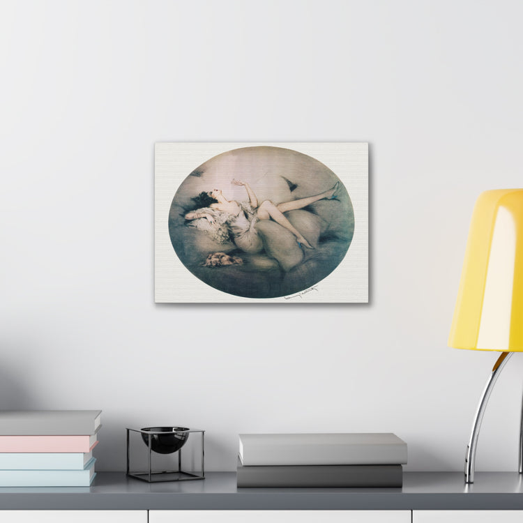 Cigarette Memories by Louis Icart | Museum-Quality Canvas Print | Art Deco Wall Art