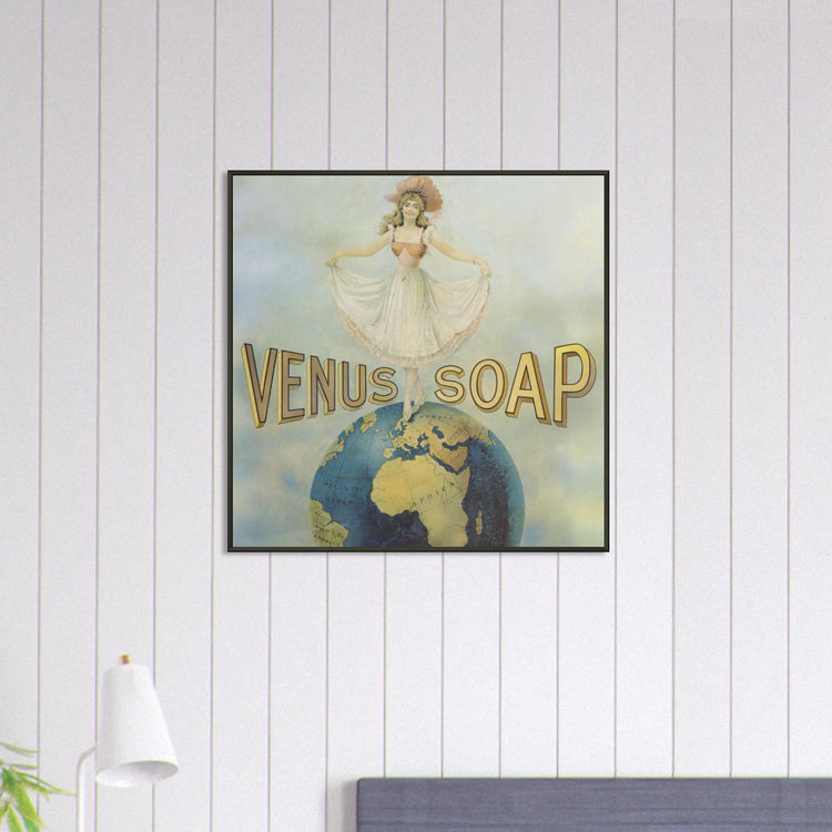 Venus Soap | Metal Framed Poster | Vintage Advertising Art