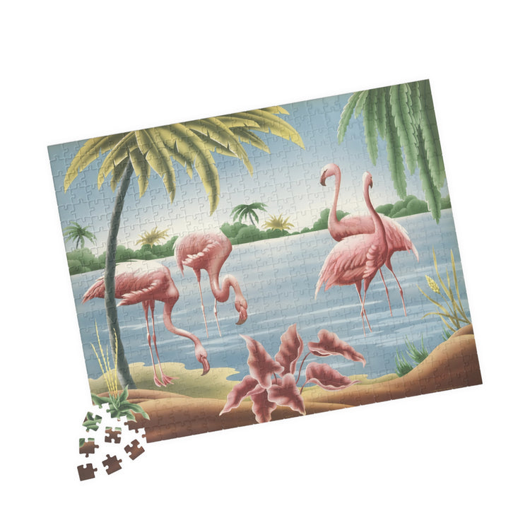 Turner Flamingo Jigsaw Puzzle | Vintage Tropical Bird Puzzle (110/252/520/1014 pcs)