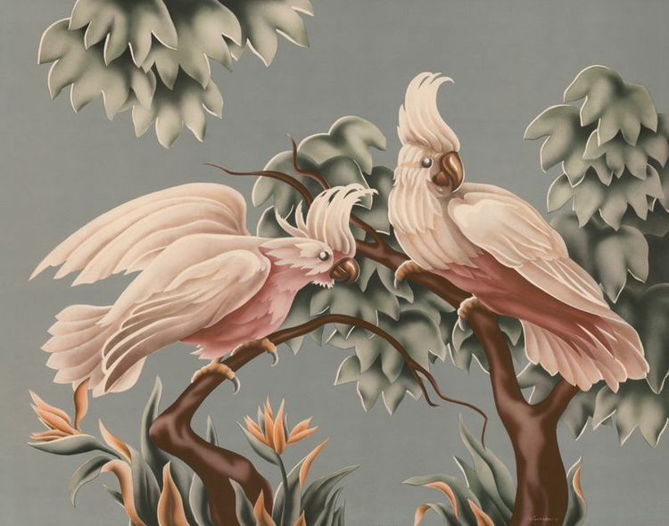 Custom Framed Turner White Cockatoos | Premium Giclee Print | Vintage Bird Lithograph