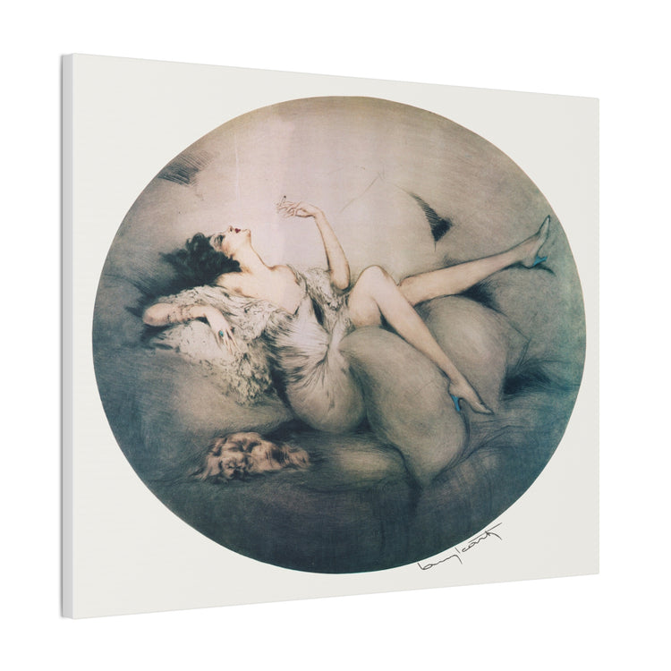 Cigarette Memories by Louis Icart | Museum-Quality Canvas Print | Art Deco Wall Art